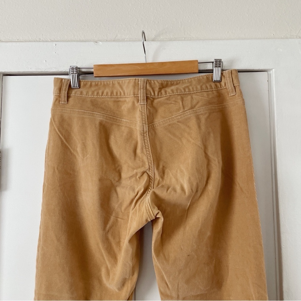 Banana Republic Factory Low Rise Tan Corduroy Pants Y2K Wide Leg Casual 2002 33" - Picture 4 of 8